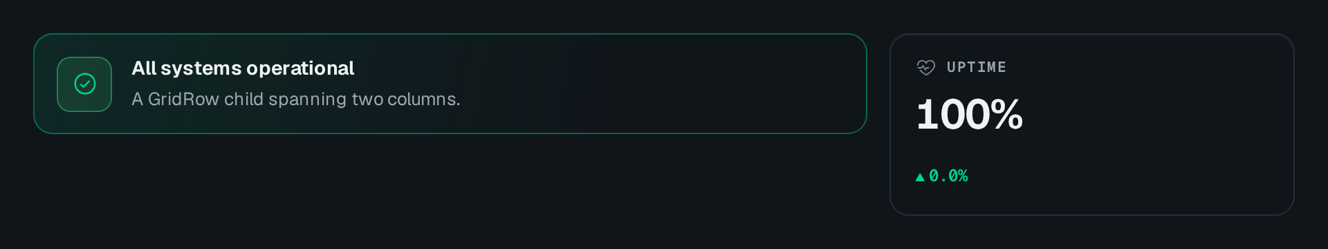 Screenshot of the Grid row block