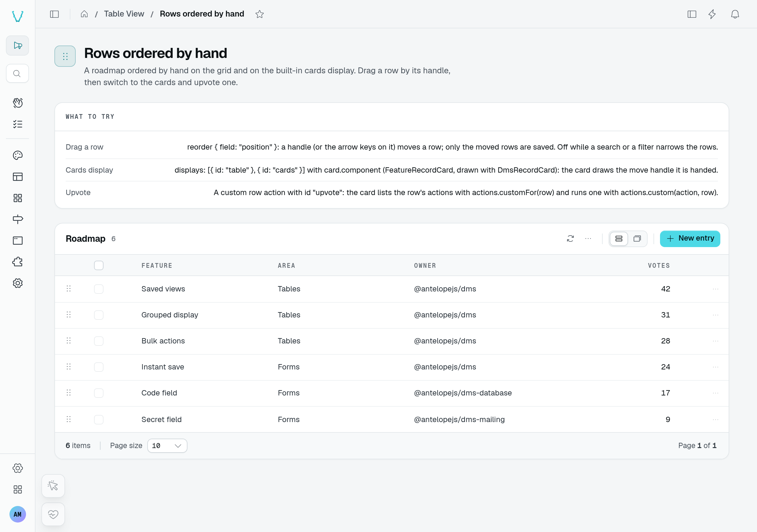 Roadmap before moving Saved views below Grouped display